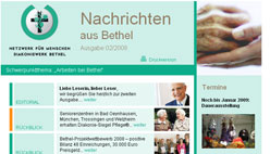Diakoniewerk Bethel e.V. Newslettermodul
